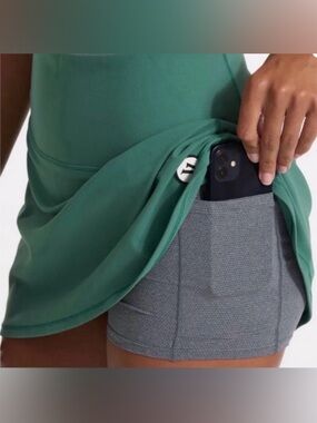 Vuori Green Skort Performance Tennis Skirt Small